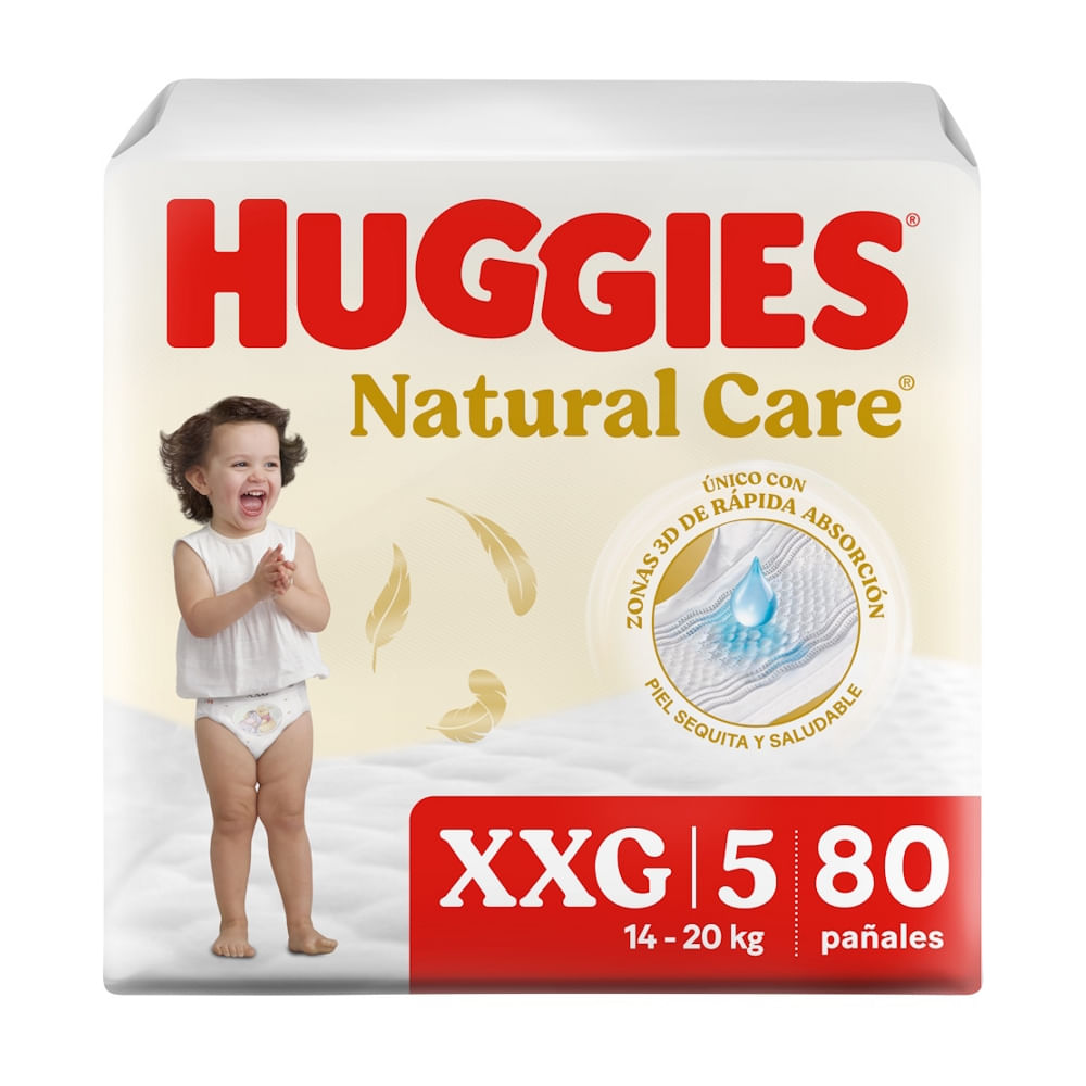 Pañal Desechable Talla XXG/5 Natural Care Huggies