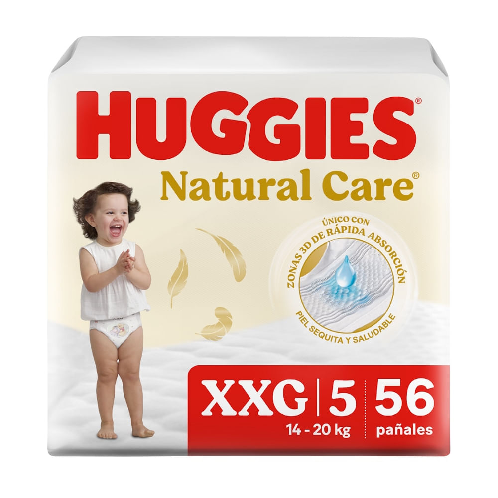 Pañal Desechable Talla XXG/5 Natural Care Huggies