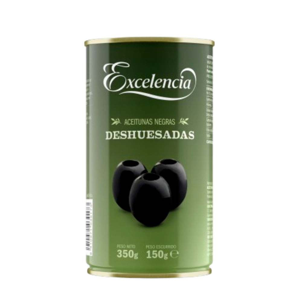Aceitunas Negras Deshuesadas Excelencia Lata