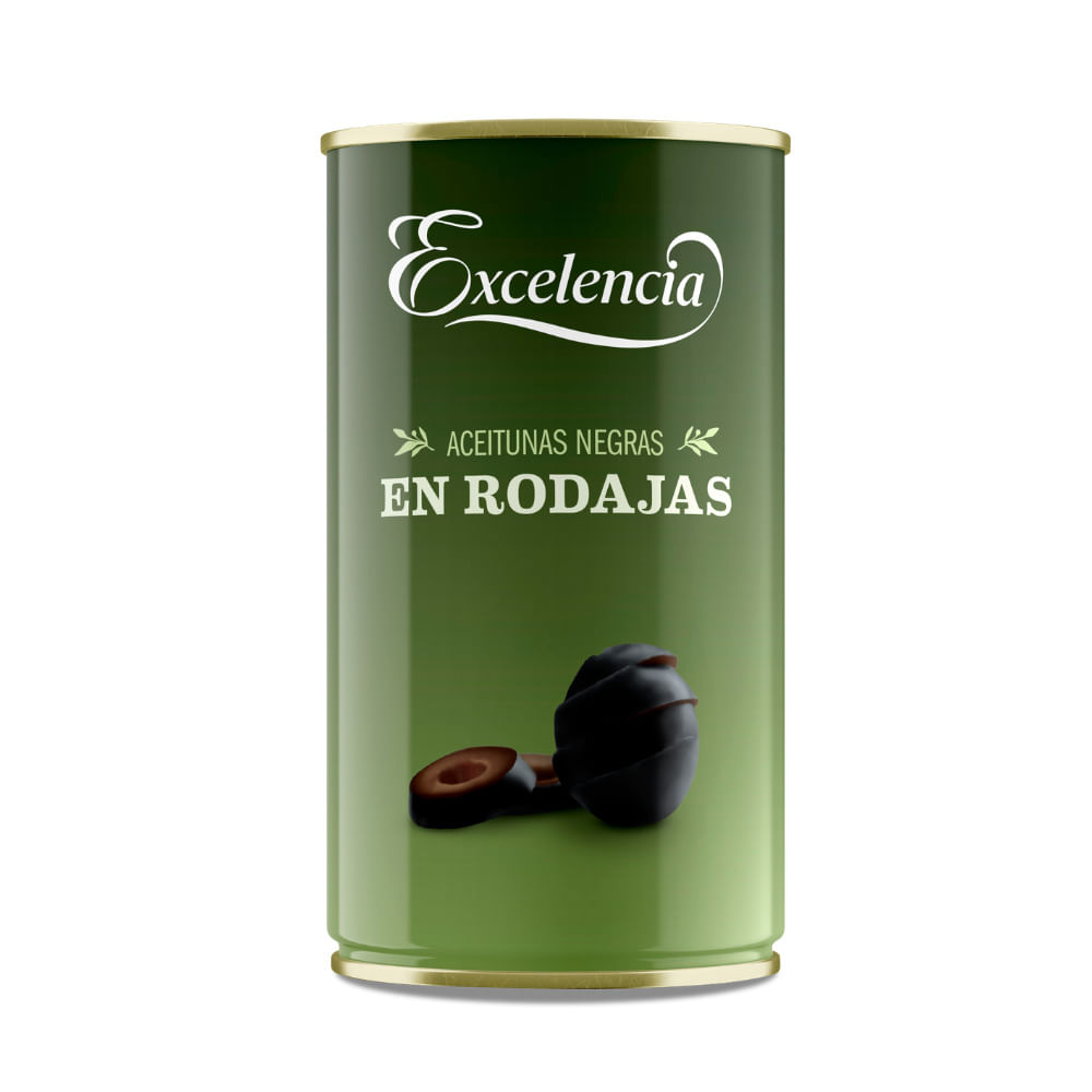 Aceitunas Negras Rodajas Excelencia Lata