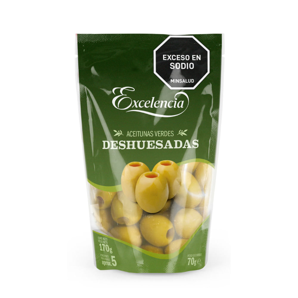 Aceitunas Verdes Sin Hueso Excelencia Doypack