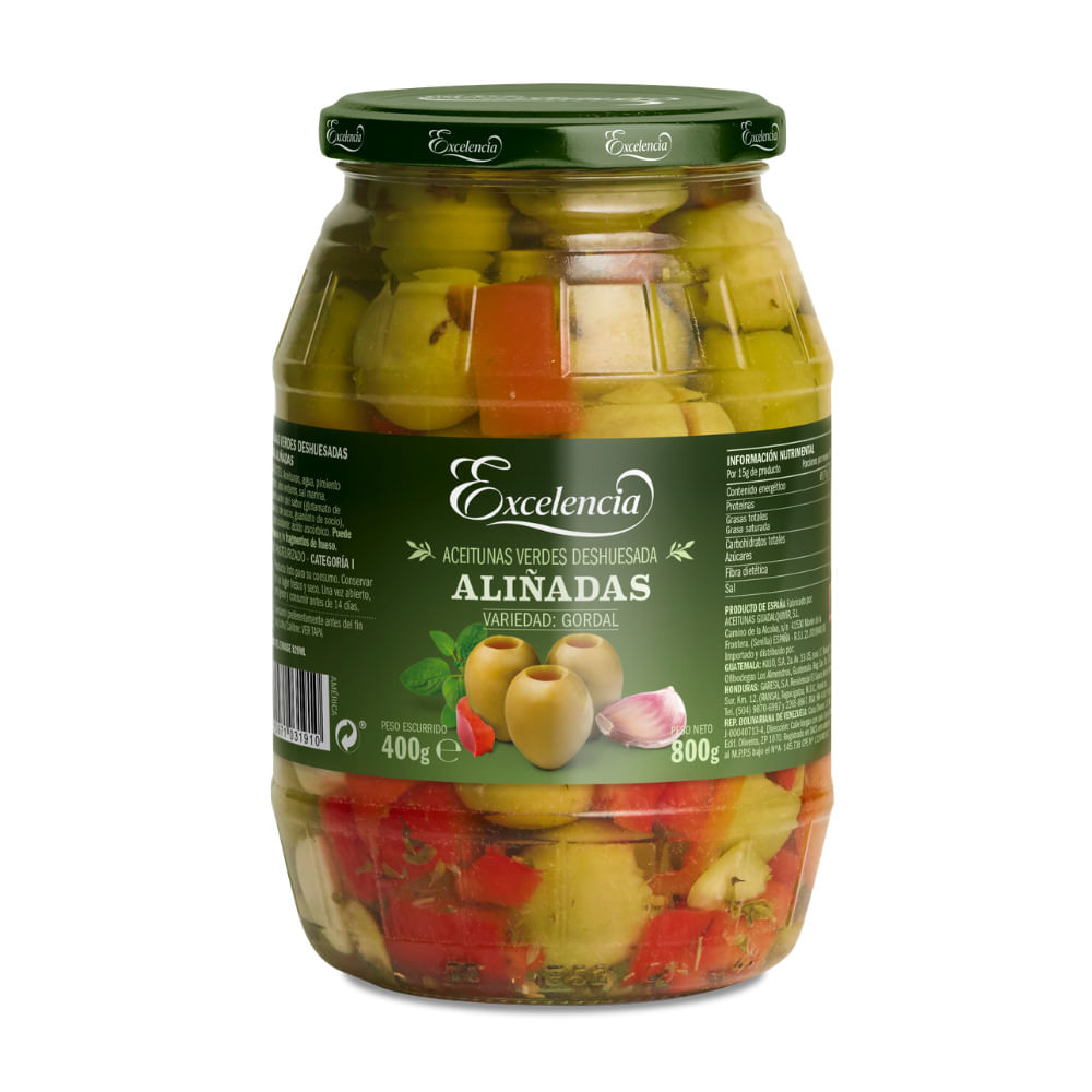 Aceitunas Verdes Gordal Aliñada Excelencia
