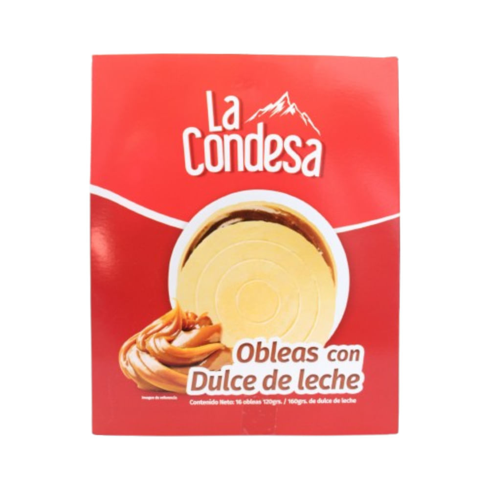 Obleas Dulce Leche La Condesa