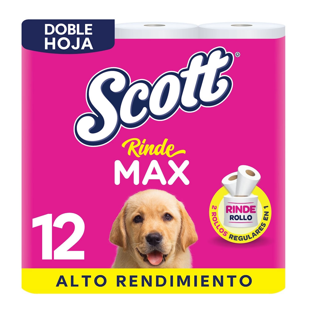 Papel Higiénico Doble Hoja Rindemax Scott