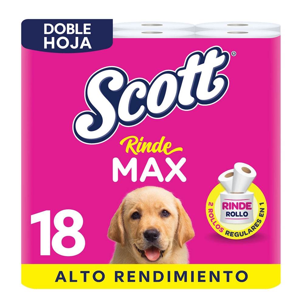 Papel Higiénico Doble Hoja Rindemax Scott