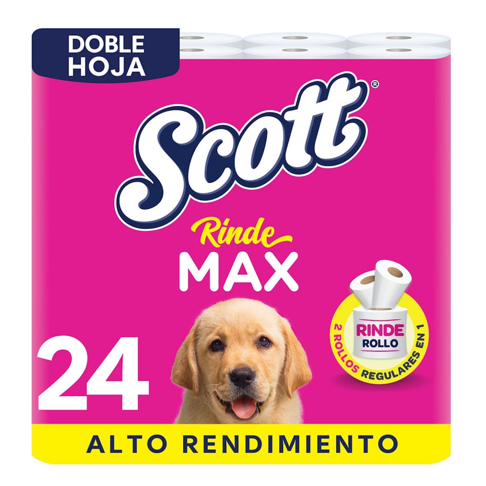 Papel Higiénico Doble Hoja Rindemax Scott