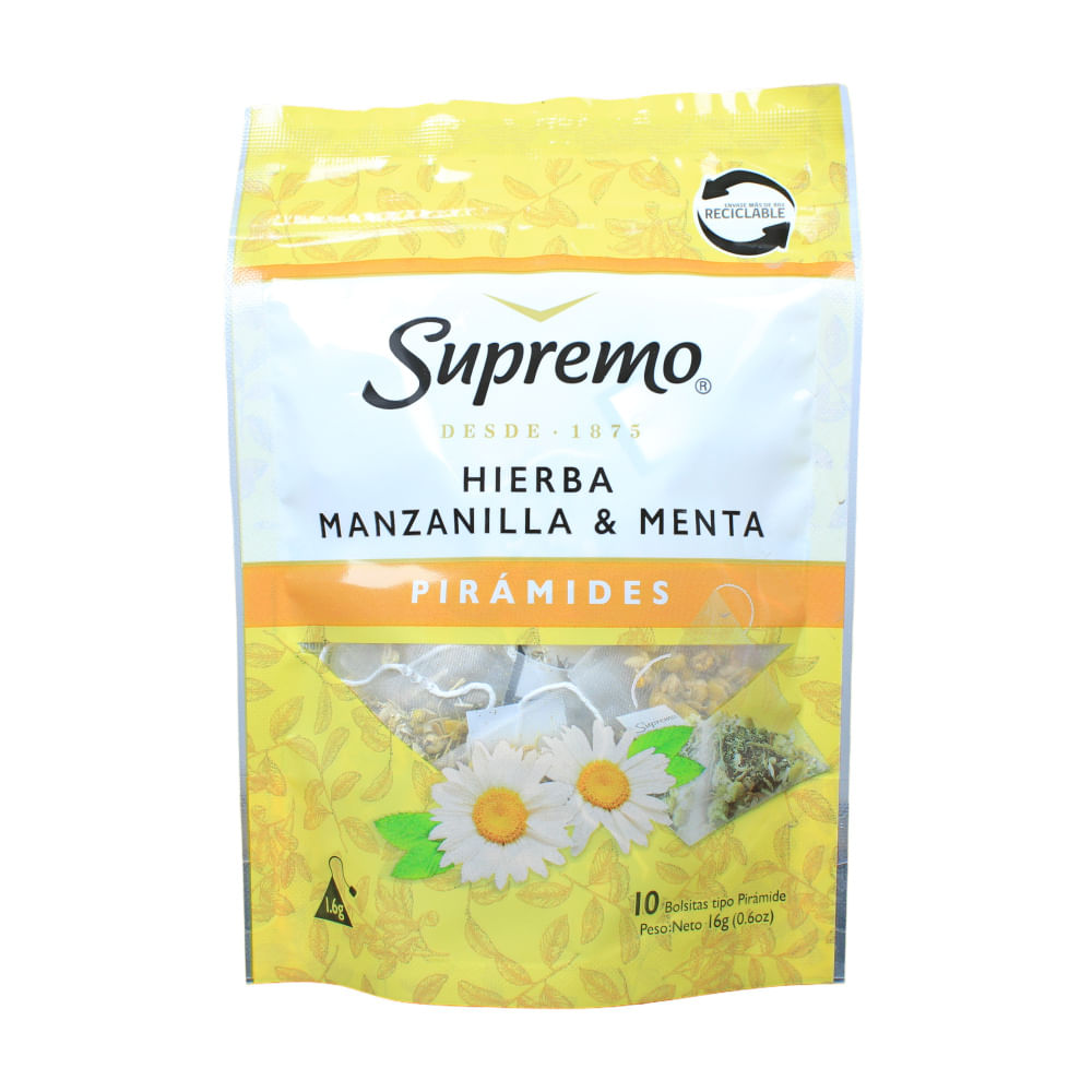 Té Hierba Manzanilla Y Menta Supremo